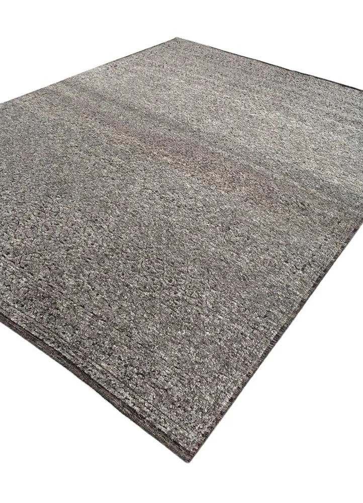 Wollteppich - 300 x 240 cm - silber
