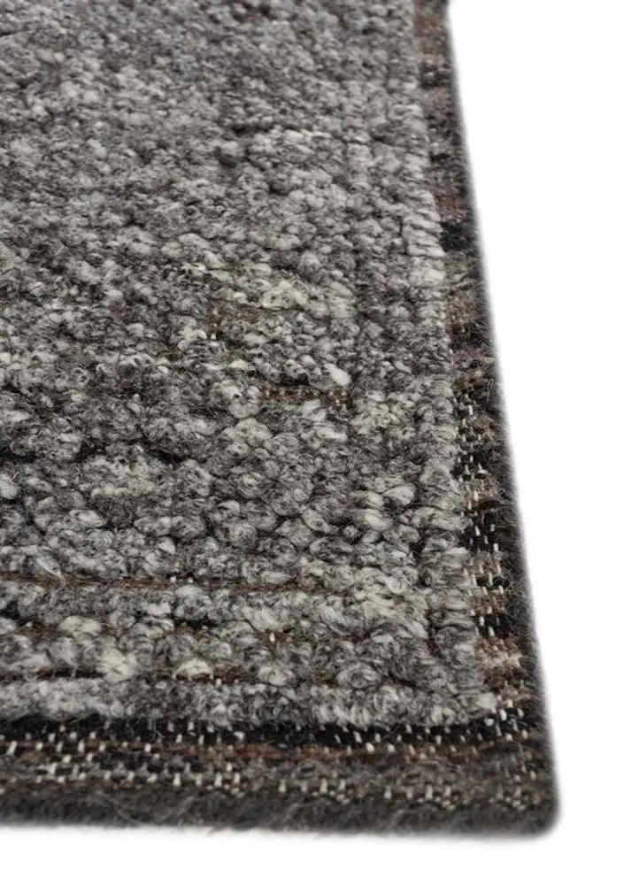 Wollteppich - 300 x 240 cm - silber