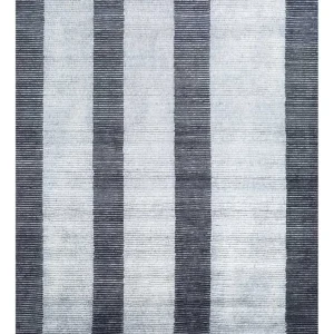 Wollteppich - 300 x 240 cm - silber