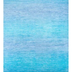 Wollteppich - 360 x 270 cm - blau