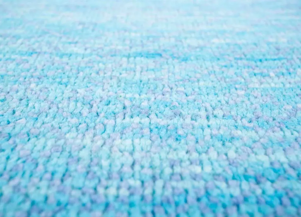 Wollteppich - 360 x 270 cm - blau