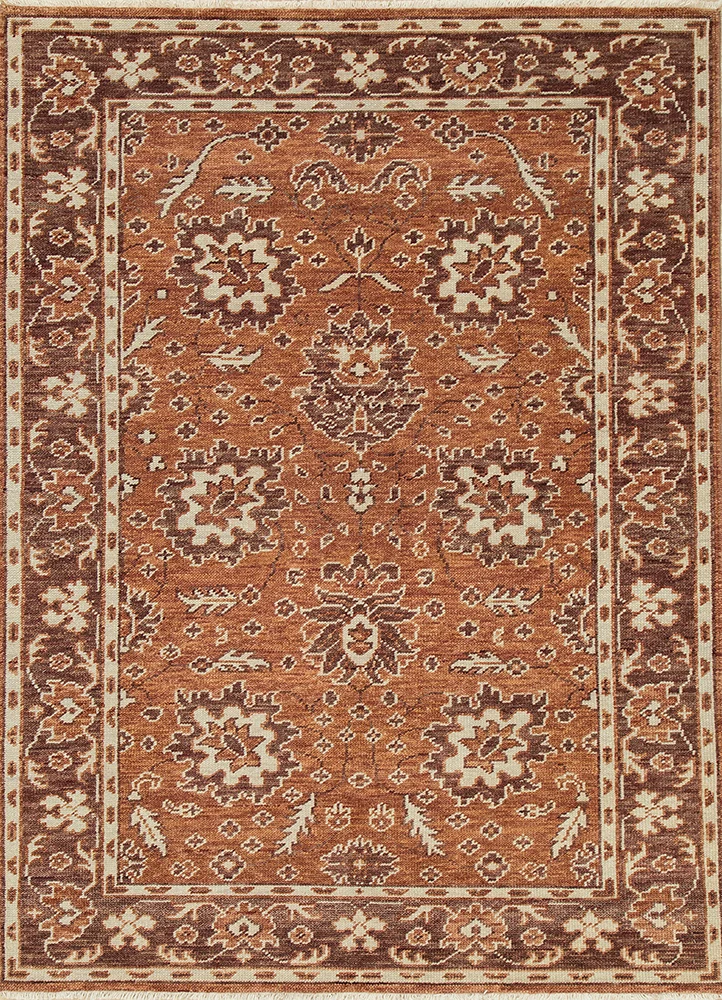 Wollteppich - 360 x 270 cm - orange