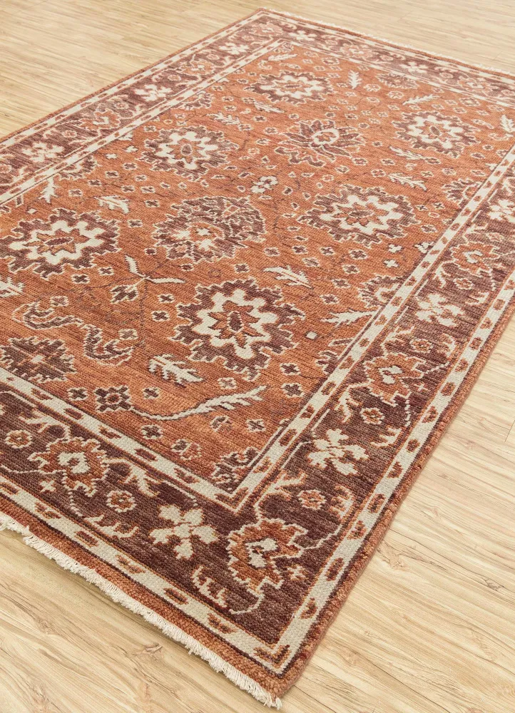 Wollteppich - 360 x 270 cm - orange