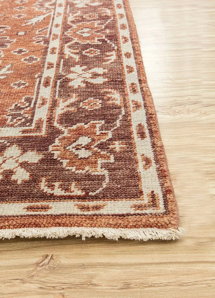 Wollteppich - 360 x 270 cm - orange