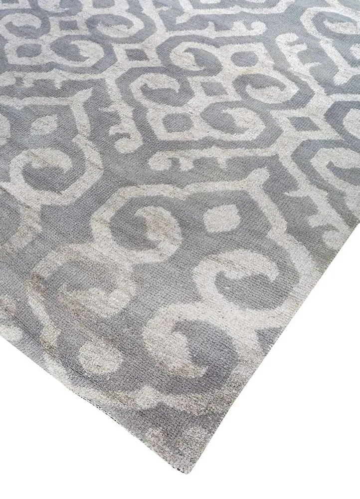 Wollteppich - 390 x 270 cm - hellgrau