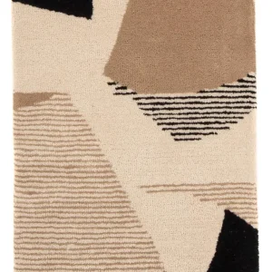 Wollteppich - 90 x 60 cm - beige