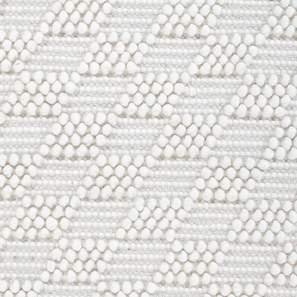 Wollteppich - 94 x 60 cm - hellgrau