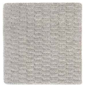 Wollteppich quadratisch - 32 x 32 cm - grau