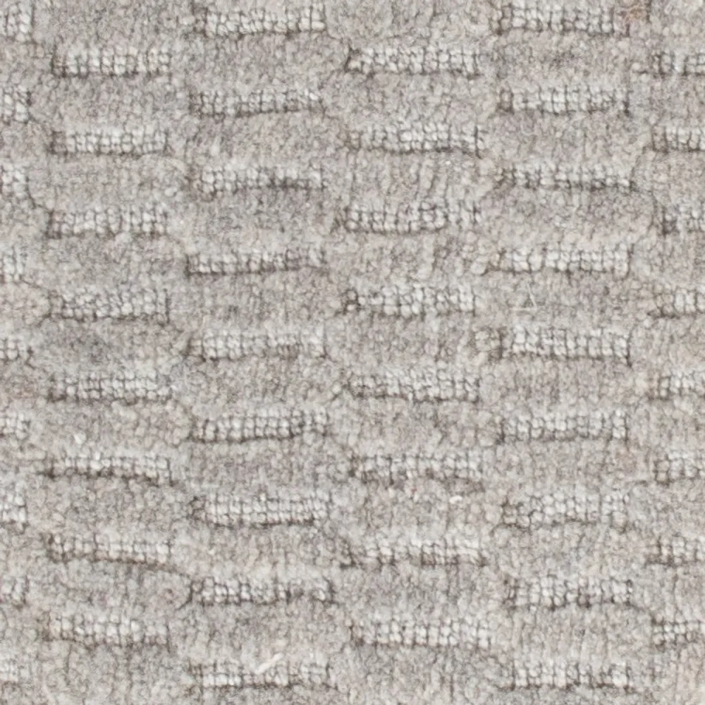 Wollteppich quadratisch - 32 x 32 cm - grau