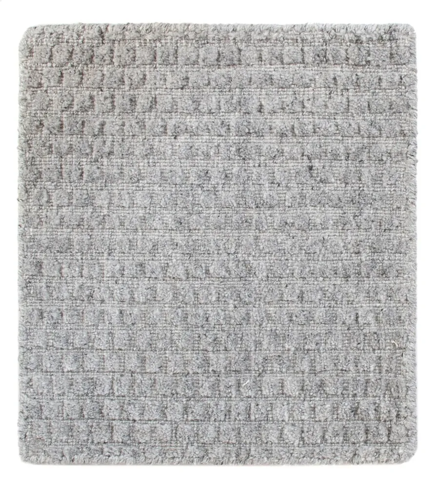 Wollteppich quadratisch - 34 x 32 cm - grau