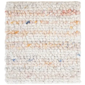 Wollteppich quadratisch - 35 x 32 cm - mehrfarbig