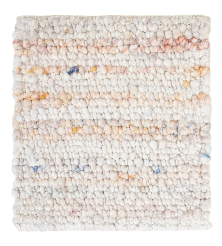Wollteppich quadratisch - 35 x 32 cm - mehrfarbig