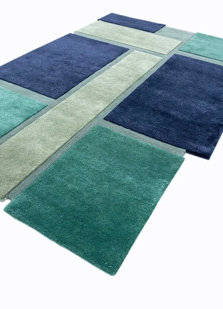 Wollteppich sonderform - 235 x 158 cm - mehrfarbig