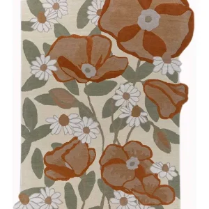 Wollteppich sonderform - 270 x 180 cm - mehrfarbig