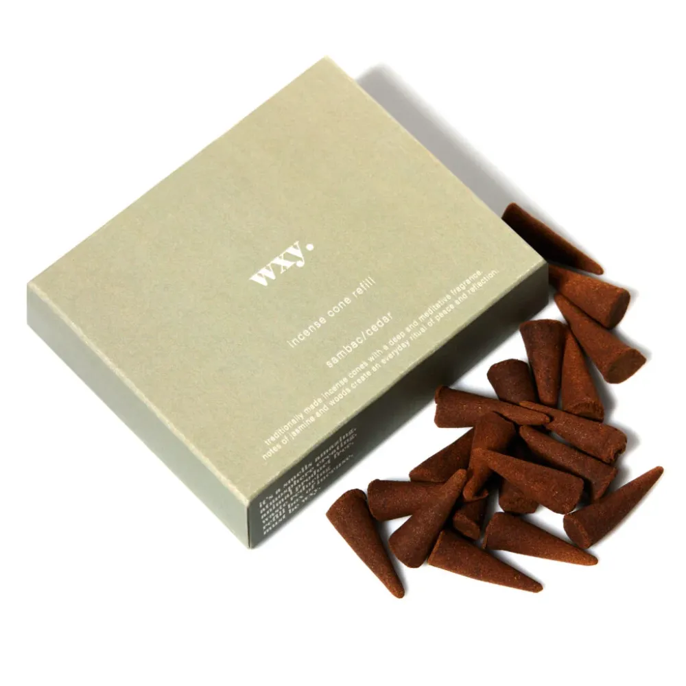 WXY. - Sambac & Cedar - Räucherkegel - 20 Stück