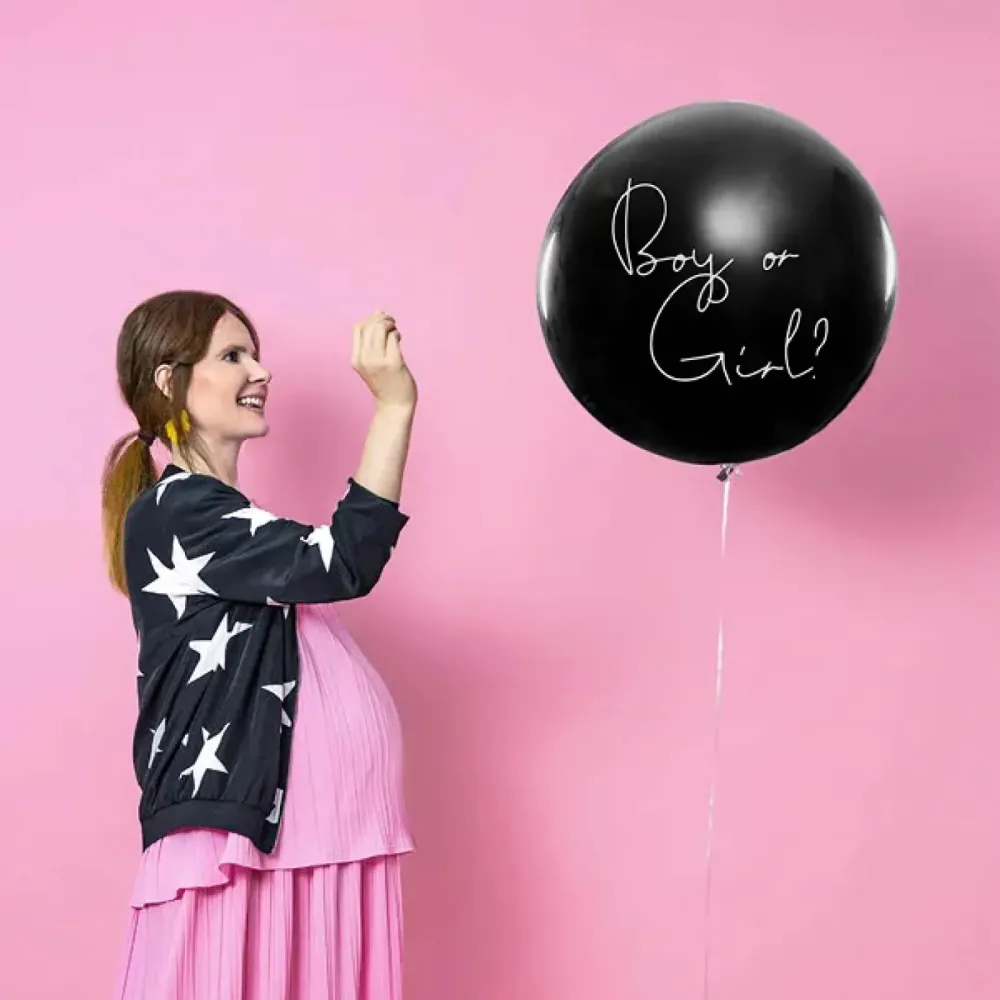 0 Zahlen - Blauer Folienballon - 86 cm