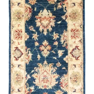 Ziegler Teppich 102 x 60 cm - blau