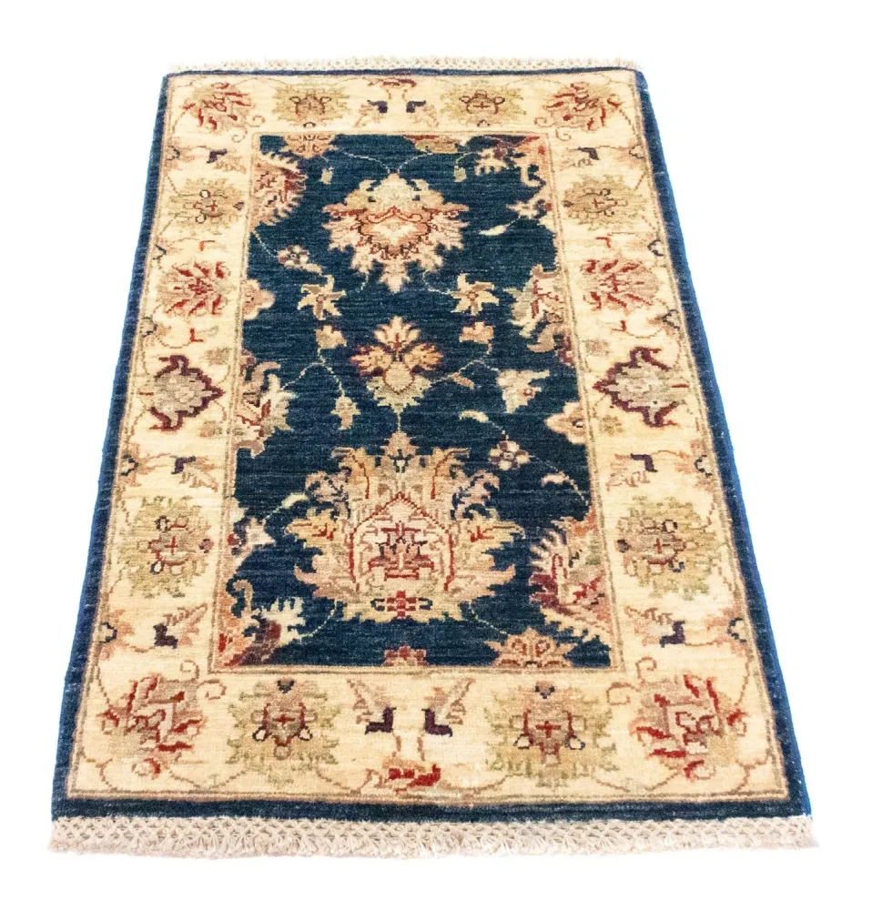 Ziegler Teppich 102 x 60 cm - blau