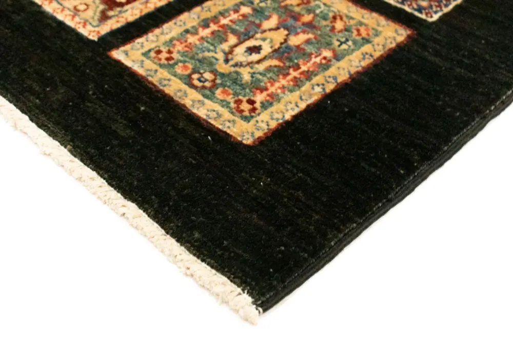 Ziegler Teppich 124 x 77 cm - schwarz