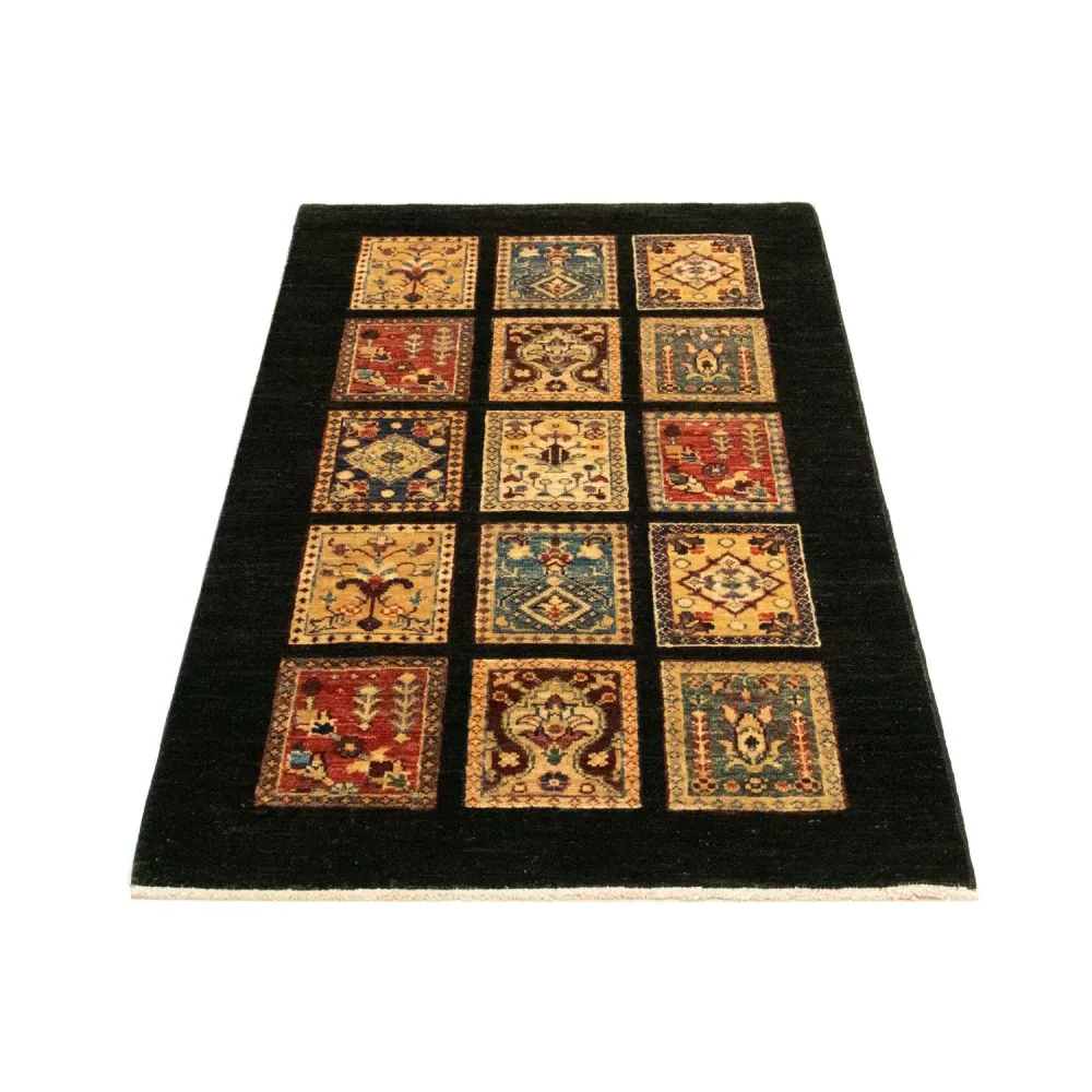 Ziegler Teppich 124 x 77 cm - schwarz