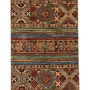 Ziegler Teppich 126 x 82 cm - dunkelrot