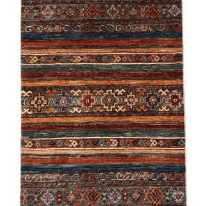 Ziegler Teppich 126 x 81 cm - mehrfarbig