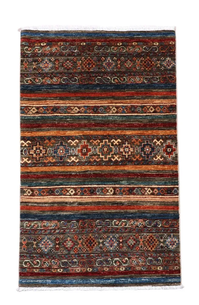 Ziegler Teppich 126 x 81 cm - mehrfarbig