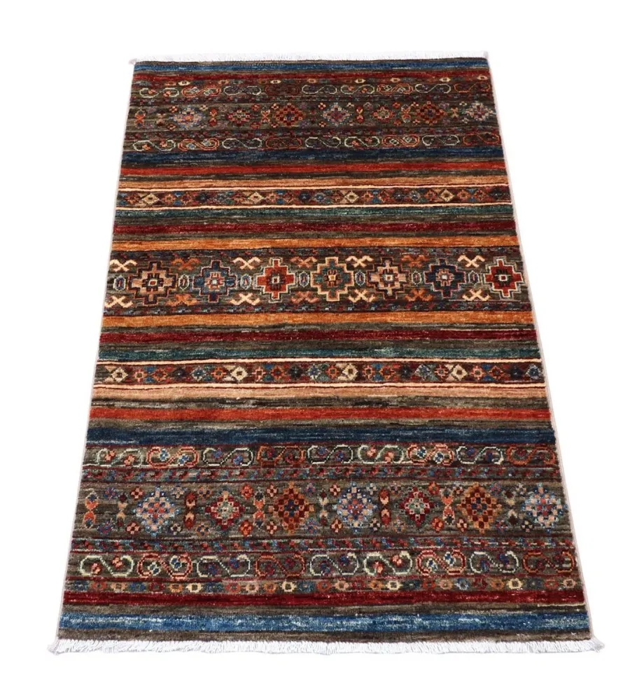 Ziegler Teppich 126 x 81 cm - mehrfarbig