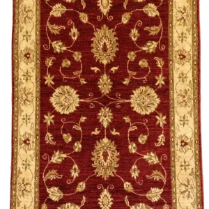 Ziegler Teppich 153 x 100 cm - dunkelrot