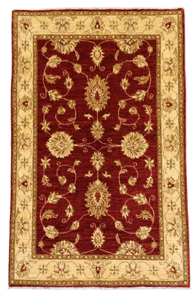 Ziegler Teppich 153 x 100 cm - dunkelrot