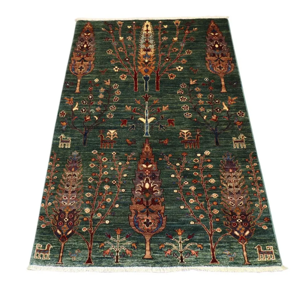 Ziegler Teppich 159 x 103 cm - dunkelgrün
