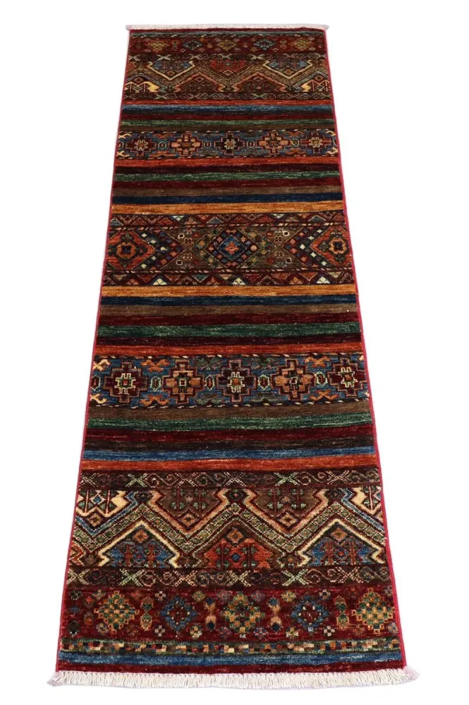 Ziegler Teppich 187 x 58 cm - mehrfarbig