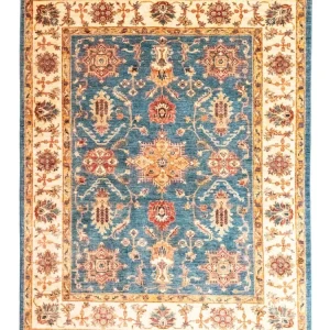 Ziegler Teppich 199 x 162 cm - hellblau