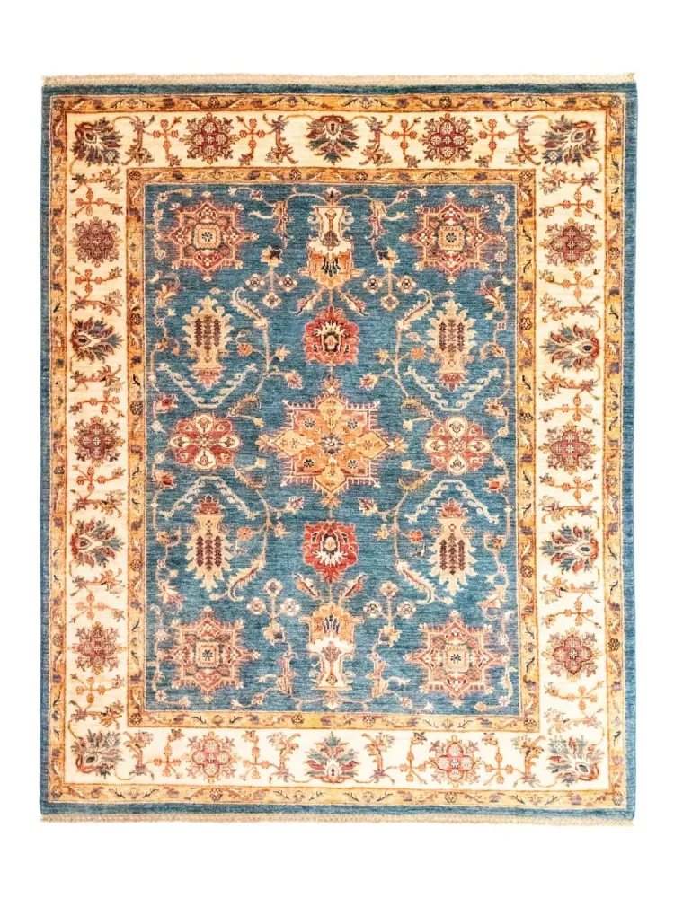 Ziegler Teppich 199 x 162 cm - hellblau