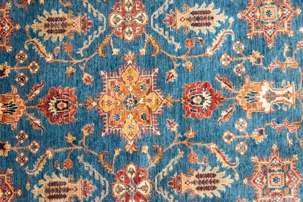 Ziegler Teppich 199 x 162 cm - hellblau