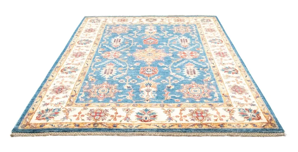 Ziegler Teppich 199 x 162 cm - hellblau