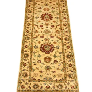 Ziegler Teppich 220 x 76 cm - gelb