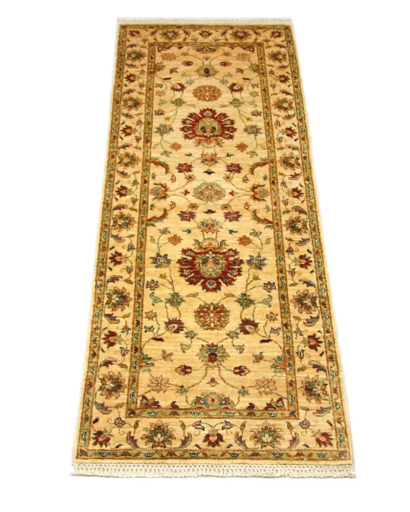 Ziegler Teppich 220 x 76 cm - gelb