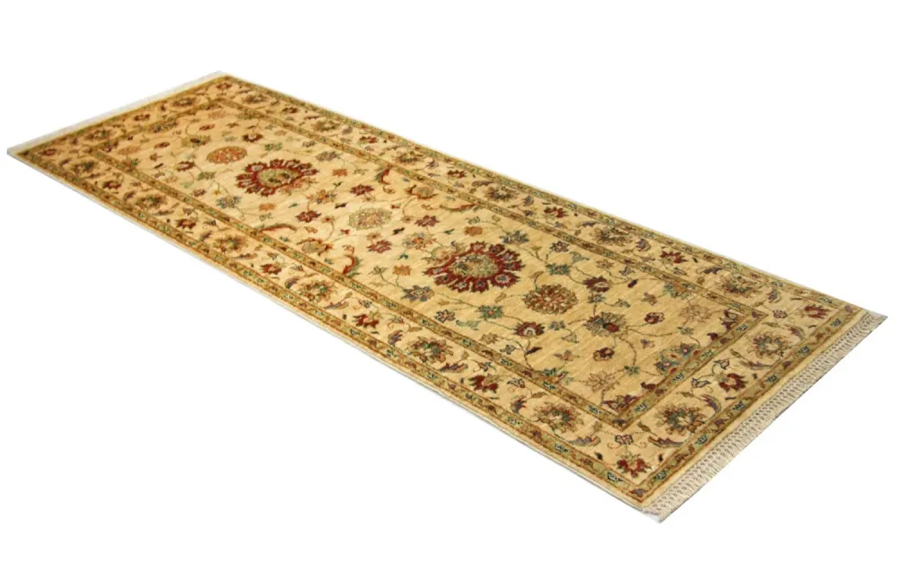 Ziegler Teppich 220 x 76 cm - gelb