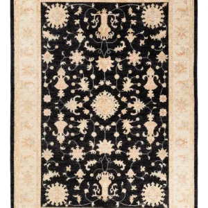 Ziegler Teppich - 242 x 168 cm - schwarz