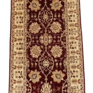 Ziegler Teppich 280 x 91 cm - dunkelrot
