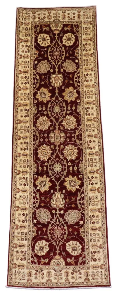 Ziegler Teppich 280 x 91 cm - dunkelrot