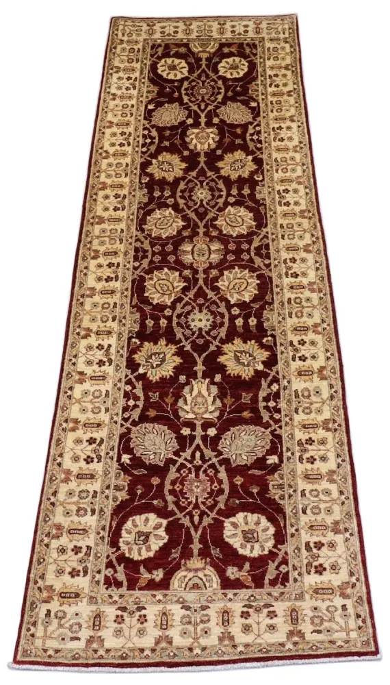 Ziegler Teppich 280 x 91 cm - dunkelrot