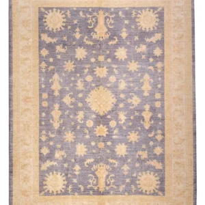 Ziegler Teppich - 287 x 216 cm - seeblau