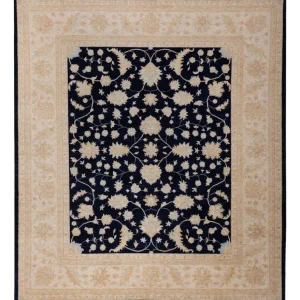 Ziegler Teppich - 290 x 259 cm - schwarz