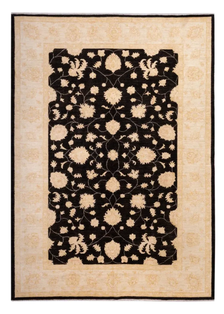 Ziegler Teppich - 291 x 204 cm - schwarz