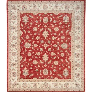 Ziegler Teppich 295 x 250 cm - dunkelrot