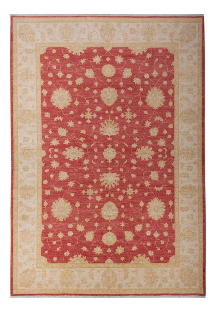 Ziegler Teppich - 296 x 203 cm - dunkelrot