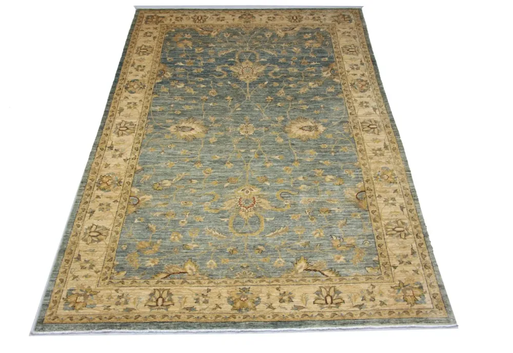 Ziegler Teppich 297 x 197 cm - blau