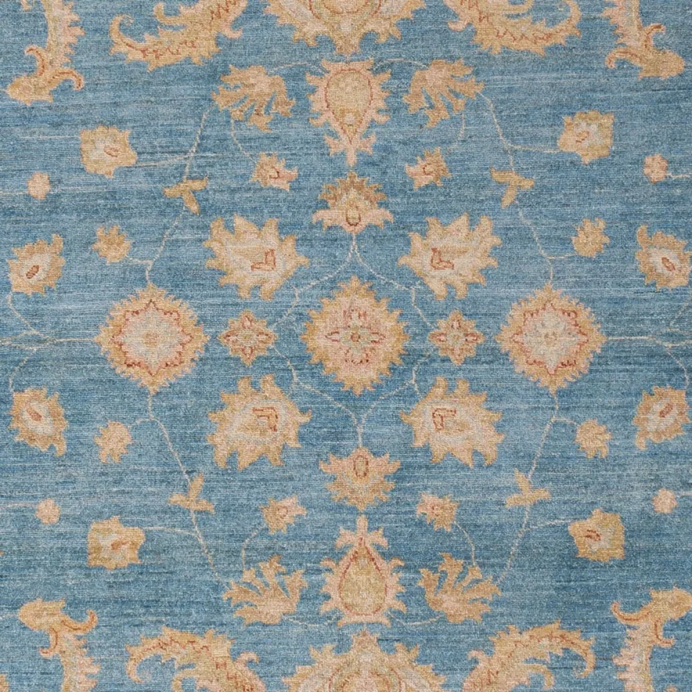Ziegler Teppich - 301 x 202 cm - hellblau